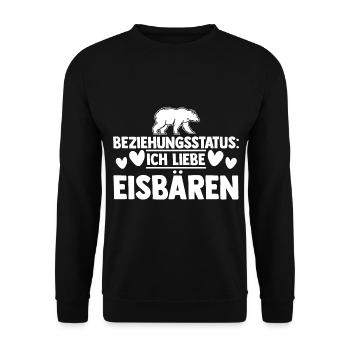 Eisbär Eisbären - Unisex Pullover - Schwarz - Vorne - Alina (178cm) & Michal (187cm)