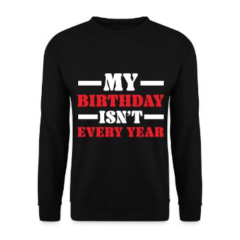 Happy Birthday Leap Year February 29 Leap Day - Unisex Sweatshirt - black - Front - Alina (178cm) & Michal (187cm)