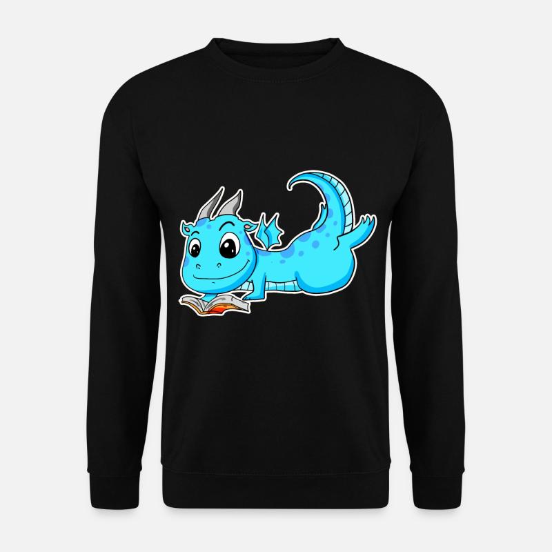 Dragon Book Reading - Unisex Sweatshirt - black