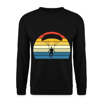 Saut parachute - Sweat-shirt Unisexe - noir - Devant - Alina (178cm) & Michal (187cm)