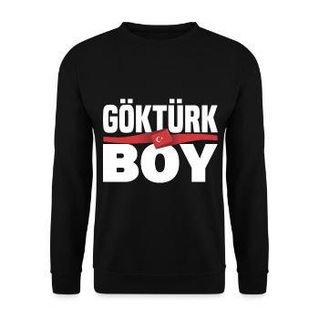 Göktürk Turkey Turkey Holiday Gift - Unisex Sweatshirt - black - Front - Alina (178cm) & Michal (187cm)