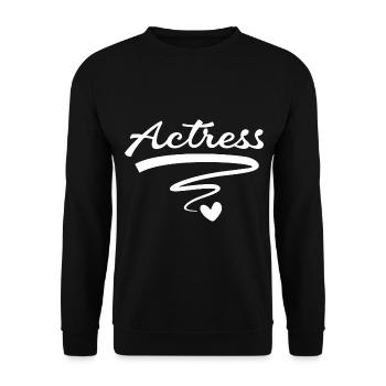 Actrice Actrice - Sweat-shirt Unisexe - noir - Devant - Alina (178cm) & Michal (187cm)