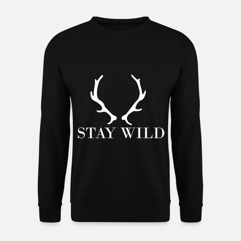 Stay Wild Forest - Unisex Sweatshirt - black