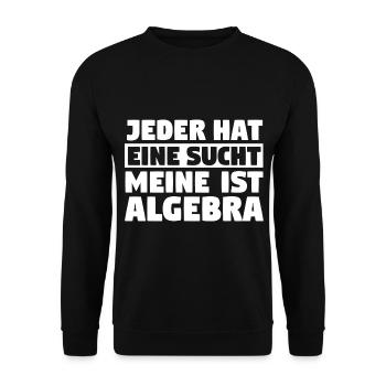Mathematik Mathe Rechnen Algebra - Unisex Pullover - Schwarz - Vorne - Alina (178cm) & Michal (187cm)