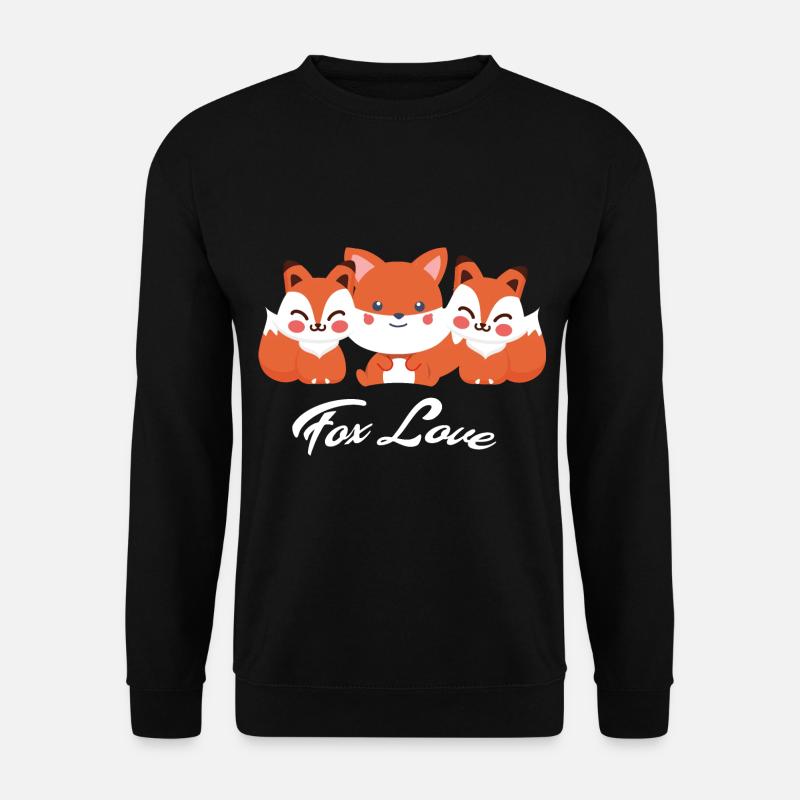 Fox - Unisex Sweatshirt - black