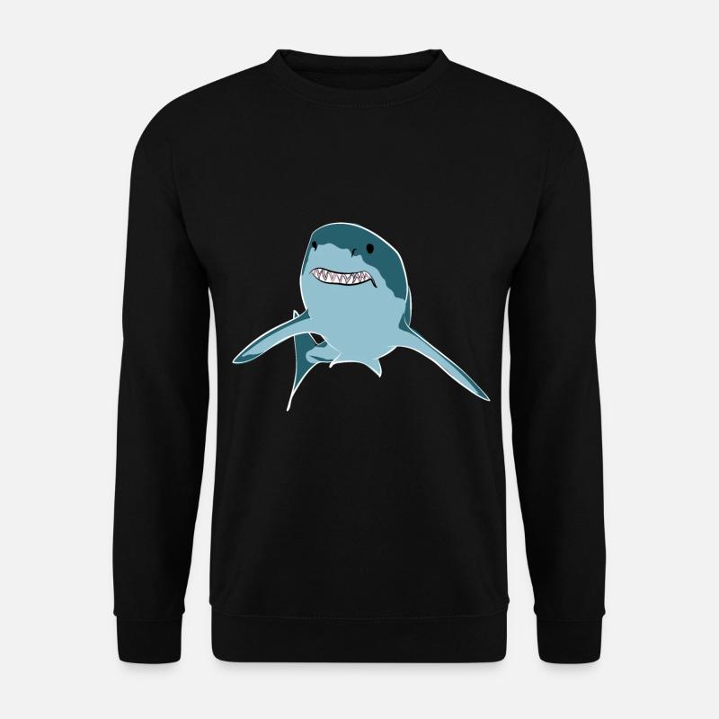 great white shark - Unisex Sweatshirt - black