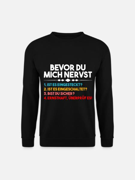 Administrator Informatiker Programmierer Admin - Unisex Pullover - Schwarz