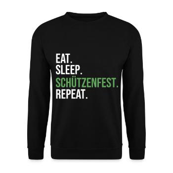 Schützenverein Schützenfest - Unisex Pullover - Schwarz - Vorne - Alina (178cm) & Michal (187cm)