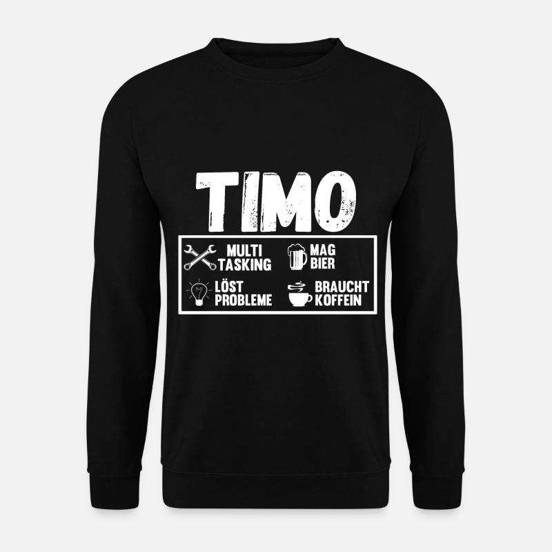 Timo - Unisex Pullover - Schwarz
