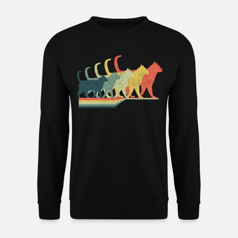 RETRO CAT - Unisex Sweatshirt - black