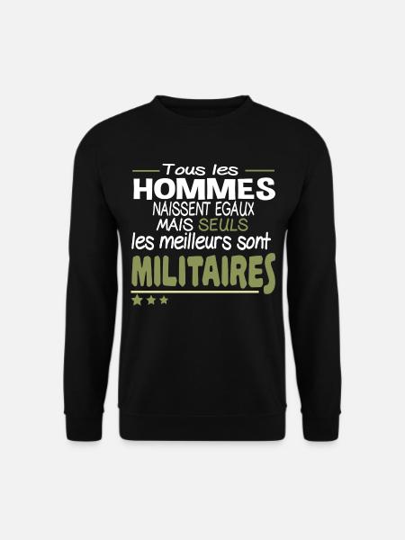 Militaire Homme Idée cadeau Armée de Terre Fierté - Sweat-shirt Unisexe - noir