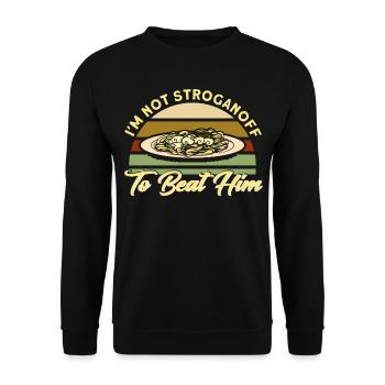 Noodles Noodle Lover Lasagne Spaghetti Cadeau - Sweat-shirt Unisexe - noir - Devant - Alina (178cm) & Michal (187cm)