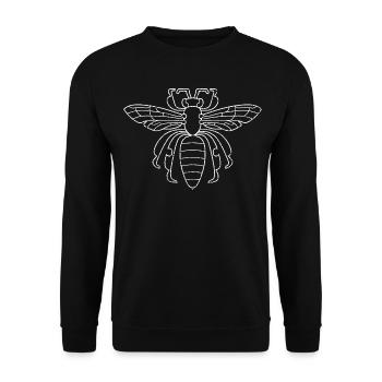 Abeille - Sweat-shirt Unisexe - noir - Devant - Alina (178cm) & Michal (187cm)