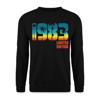 40e anniversaire Année de naissance 1983 Édition limitée - Sweat-shirt Unisexe - noir - Devant - Alina (178cm) & Michal (187cm)