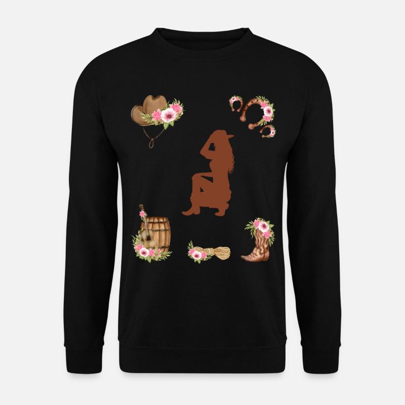 Western Girl - Unisex Pullover - Schwarz