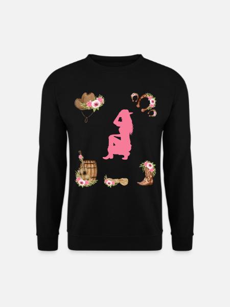 Western Girl - Unisex Pullover - Schwarz