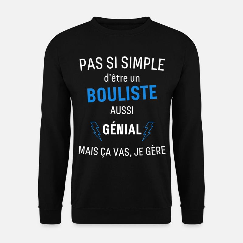 Awesome bowler - Unisex Sweatshirt - black