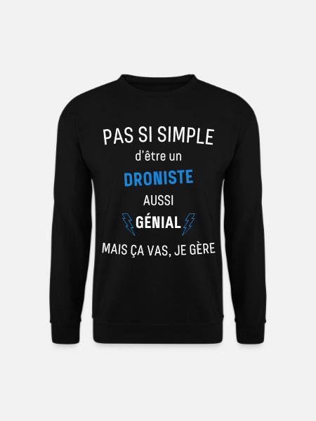 Awesome Dron Player - Unisex Sweatshirt - black