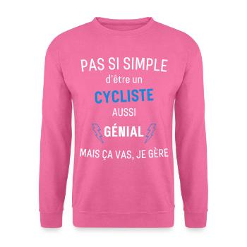 Toller Radfahrer - Unisex Pullover - Pink - Vorne