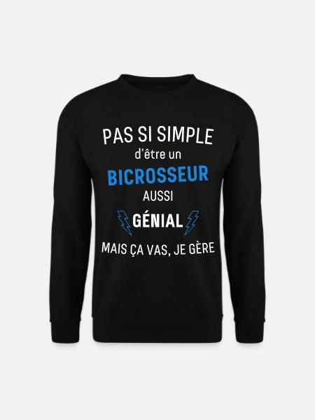 Awesome Bicrosser - Unisex Sweatshirt - black