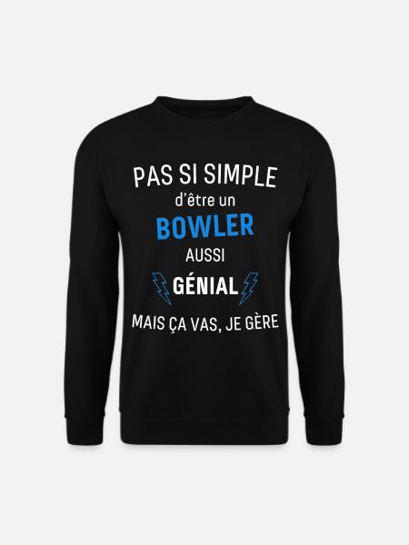Bowler Génial - Sweat-shirt Unisexe - noir
