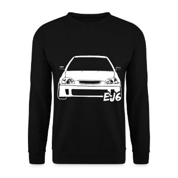 Vtec Mafia, Ej6, Ej9, JDM 90s. Driftcar . - Unisex Sweatshirt - black - Front - Alina (178cm) & Michal (187cm)