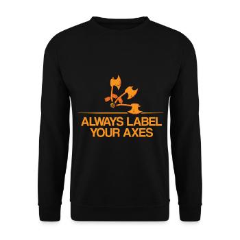 Math Teacher Math Geometry School Mathematics - Unisex Sweatshirt - black - Front - Alina (178cm) & Michal (187cm)