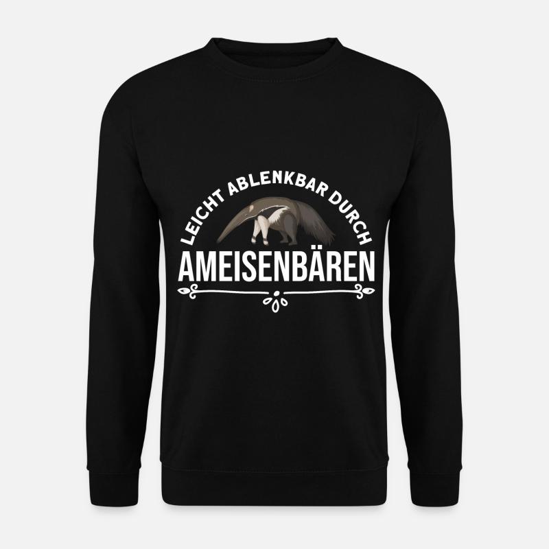 Anteater Wildtier Ameisenbär - Unisex Pullover - Schwarz