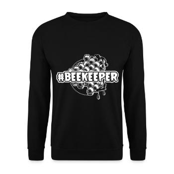 Bienen Imker Bienenzüchter Bienenflüsterer - Unisex Pullover - Schwarz - Vorne - Alina (178cm) & Michal (187cm)
