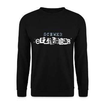 Schwer erziehbar - Unisex Pullover - Schwarz - Vorne - Alina (178cm) & Michal (187cm)