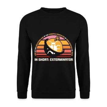 Le Seigneur des Exterminateurs d’Insecticides - Sweat-shirt Unisexe - noir - Devant - Alina (178cm) & Michal (187cm)