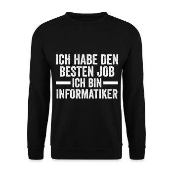 Kaffee Musik Informatiker Informatik Programmierer - Unisex Pullover - Schwarz - Vorne - Alina (178cm) & Michal (187cm)