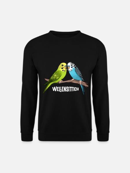 Wellensittich - Unisex Pullover - Schwarz