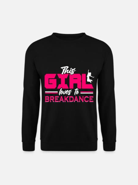 Breakdance Mädchen Breakdancer - Unisex Pullover - Schwarz