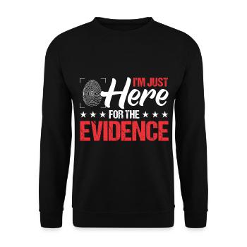 Forensic Scientist Forensic Forensic Science - Unisex Sweatshirt - black - Front - Alina (178cm) & Michal (187cm)