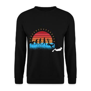 Professeur d’école - Sweat-shirt Unisexe - noir - Devant - Alina (178cm) & Michal (187cm)