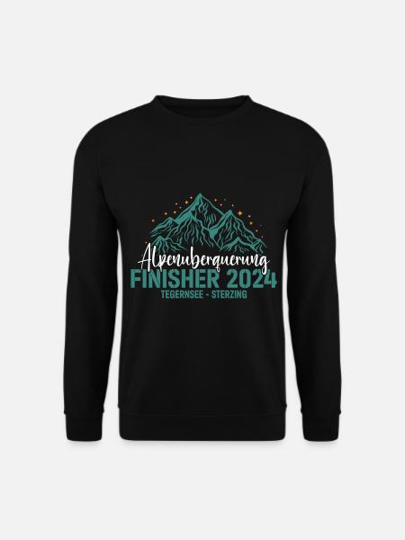 Alpenüberquerung 2024 Tegernsee Sterzing Pilgerweg - Unisex Pullover - Schwarz