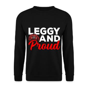 Long-legged and proud tarantula owners - Unisex Sweatshirt - black - Front - Alina (178cm) & Michal (187cm)