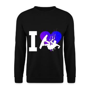 Kitesurf Kitesurf Femmes Kitesurf Kitesurfer - Sweat-shirt Unisexe - noir - Devant - Alina (178cm) & Michal (187cm)
