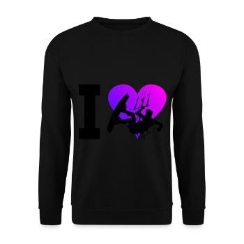 Kitesurfen Kite Kitesurfer Kitesurf Kitesurfing - Sweat-shirt Unisexe - noir - Devant - Alina (178cm) & Michal (187cm)