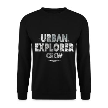 Urban Explorer - Unisex Sweatshirt - black - Front - Alina (178cm) & Michal (187cm)