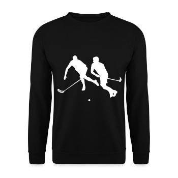 Floorball - Unisex Pullover - Schwarz - Vorne - Alina (178cm) & Michal (187cm)