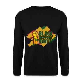 Black History Month Black History - Unisex Sweatshirt - black - Front - Alina (178cm) & Michal (187cm)