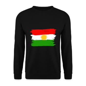 Drapeau du Kurdistan - Sweat-shirt Unisexe - noir - Devant - Alina (178cm) & Michal (187cm)