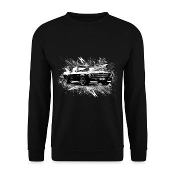Muscle car - Unisex Sweatshirt - black - Front - Alina (178cm) & Michal (187cm)