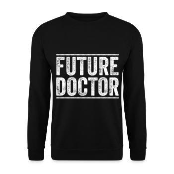 Futur médecin - Étudiant en médecine Médecine - Sweat-shirt Unisexe - noir - Devant - Alina (178cm) & Michal (187cm)
