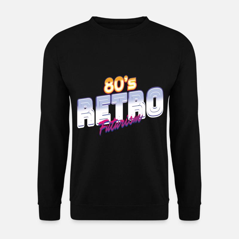 80's Retro Vintage Disco 80er Geschenk - Unisex Pullover - Schwarz