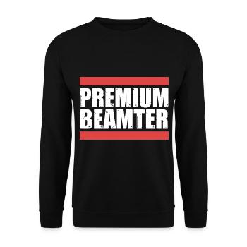 Verbeamtung Beamter Beamten - Unisex Pullover - Schwarz - Vorne - Alina (178cm) & Michal (187cm)
