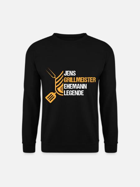Grillmeister Jens - Unisex Pullover - Schwarz