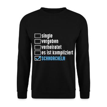 Schullehrer Lehrer - Unisex Pullover - Schwarz - Vorne - Alina (178cm) & Michal (187cm)